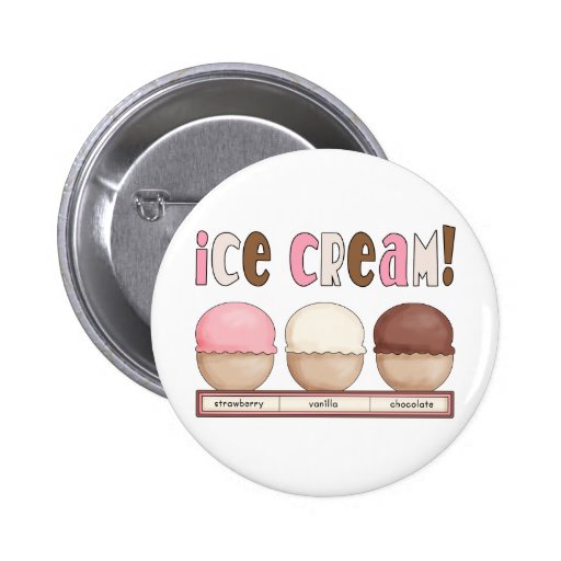 Ice Cream Trio Pinback Button