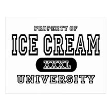 Ice Cream University Postcard
