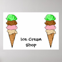 Ice CreamShop Poster