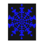 Ice Crystal - Blue postcards