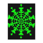 Ice Crystal - Green postcards