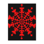 Ice Crystal - Red postcards