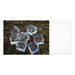 Ice Cubes & Light Bulbs on Beach Photograph