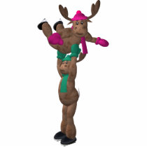 Ice Dancing Whimsical Reindeer