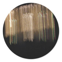 Ice Droplets Round Stickers