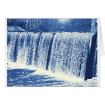 Ice Falls Greeting Cards