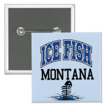 Ice Fish Montana Pin