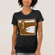 Ice Fishing Highway Sign Tees