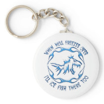 ICE FISHING KEYCHAIN