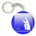 Ice Fishing Logo keychains