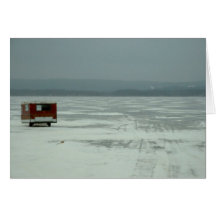 Ice fishing trailer card
