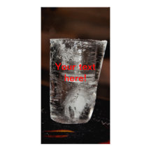 Ice glass photo card