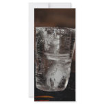 Ice glass personalized rack card
