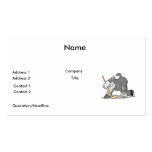 ice hockey goal keeper goalie graphic business card