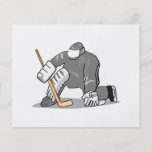 ice hockey goal keeper goalie graphic flyer