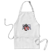 ice hockey goalie realistic vector illustration apron