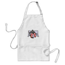 ice hockey goalie realistic vector illustration apron