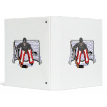 ice hockey goalie realistic vector illustration binder