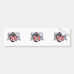 ice hockey goalie realistic vector illustration bumper sticker