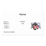 ice hockey goalie realistic vector illustration business card
