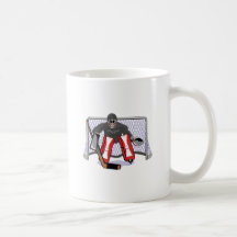 ice hockey goalie realistic vector illustration coffee mugs