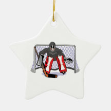 ice hockey goalie realistic vector illustration ornament