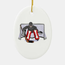 ice hockey goalie realistic vector illustration christmas ornament