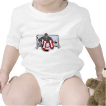 ice hockey goalie realistic vector illustration bodysuit