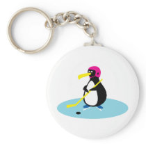 Ice Hockey Penguin keychains
