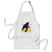 ice hockey player on the move aprons