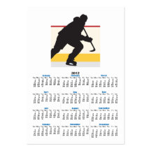 ice hockey player on the move business card template