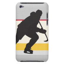 ice hockey player on the move iPod touch Case-Mate case