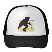 ice hockey player on the move trucker hat