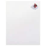 ice hockey player ready to strike letterhead
