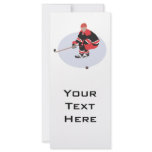 ice hockey player ready to strike rack cards