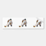 ice hockey player waiting bumper stickers