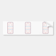 ice hockey rink graphic bumper stickers