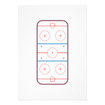 ice hockey rink graphic custom announcements
