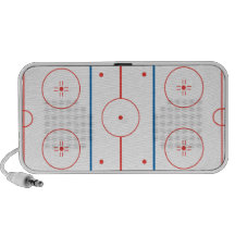 ice hockey rink graphic iPod speakers
