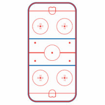 ice hockey rink graphic photo cutout