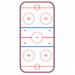 ice hockey rink graphic photo sculptures