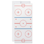 ice hockey rink graphic rack cards