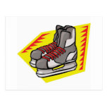 Ice Hockey Skates Post Card