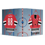 Ice Hockey Team Jersey Playbook Binder
