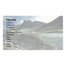 Ice on the shoreline of the Weasel River, Baffin I Business Card Templates