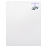 ice princes snowflakes and ice skates design letterhead