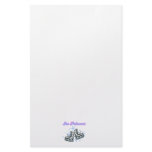 ice princes snowflakes and ice skates design stationery