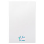 ice princess figure skating pastel design personalized stationery
