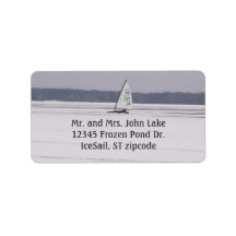 Ice Sailing address label