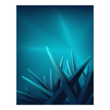 Ice Shards Personalized Letterhead